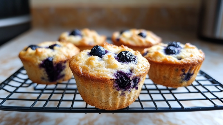 Cottage Cheese Blueberry Muffins