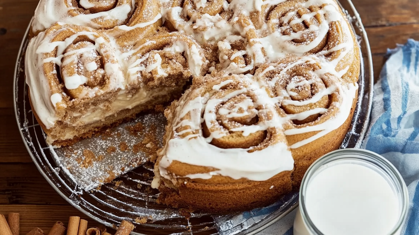 Cinnamon Roll Cake