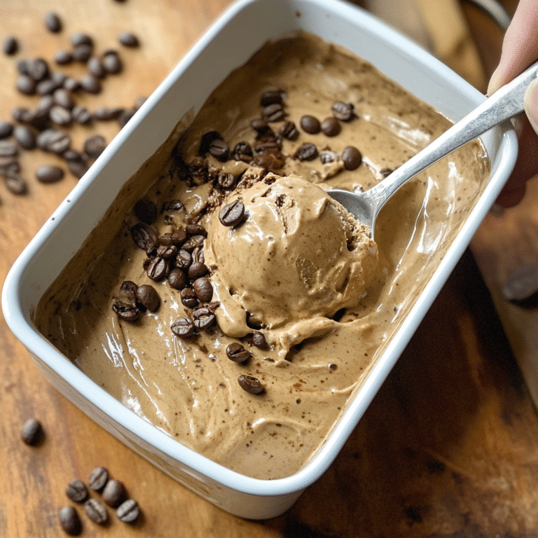 Homemade Coffee Ice Cream