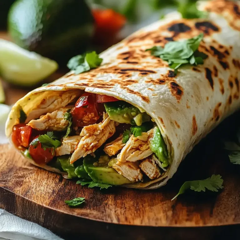 Chicken Avocado Wrap Recipe