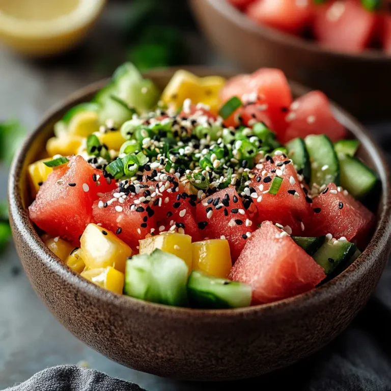 Watermelon Poke Bowls
