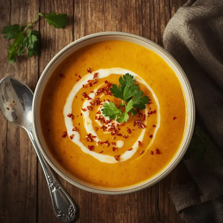 Spicy Butternut Squash Sweet Potato Soup