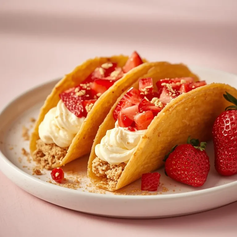 Strawberry Crunch Cheesecake Tacos
