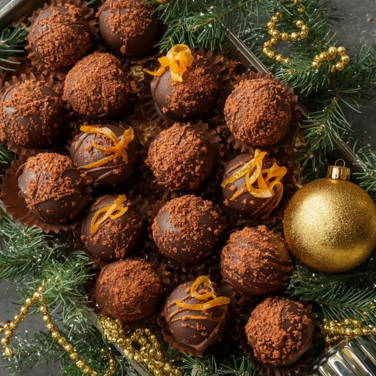 Orange Chocolate Christmas Truffles