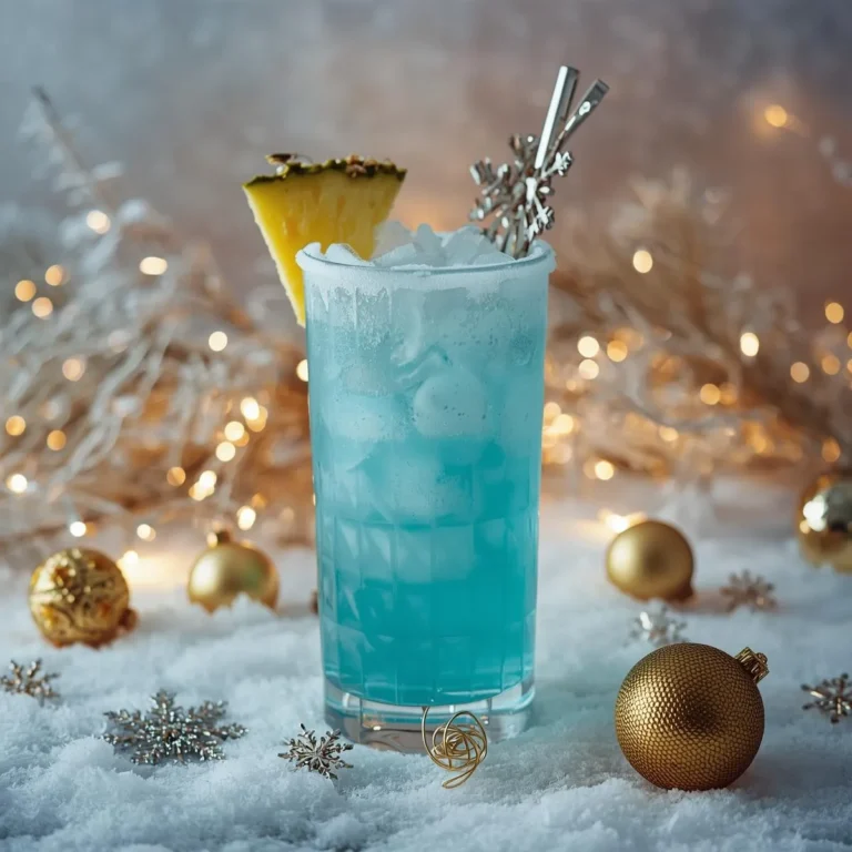 Jack Frost Cocktail: A Blue Coconut Showstopper for Christmas Drinks!