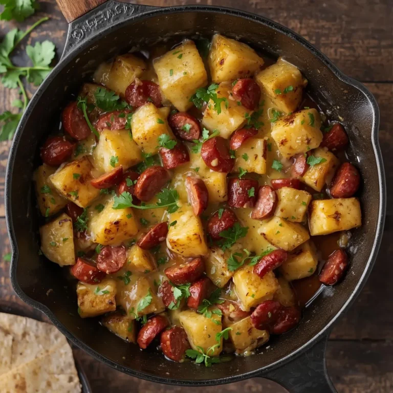 Cheesy Ranch Potatoes and Smoked Sausage