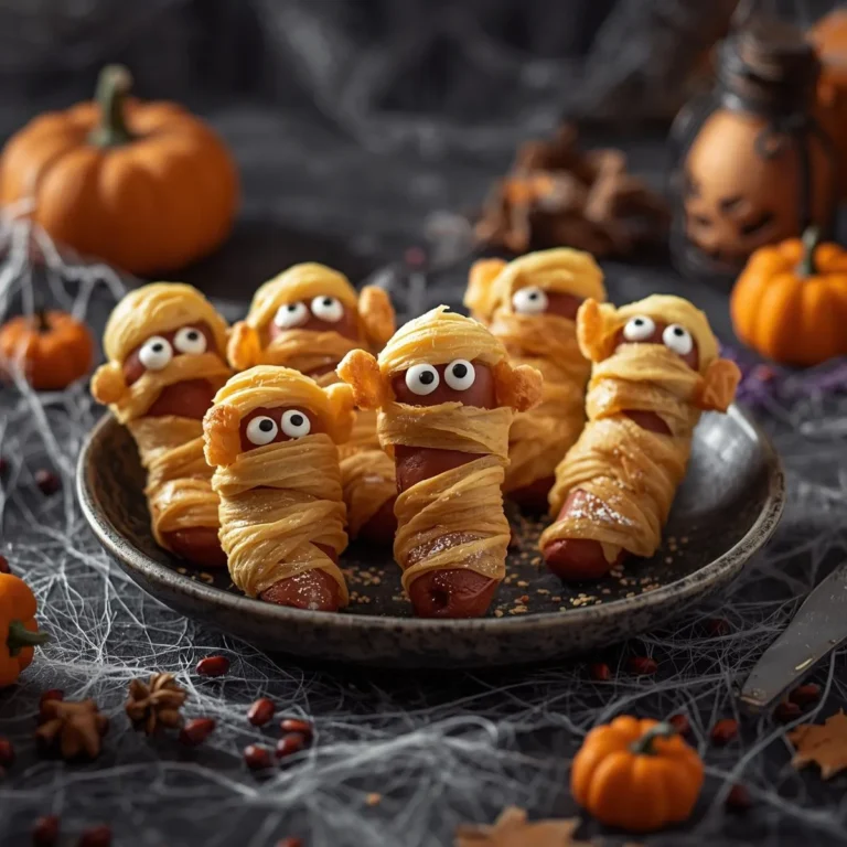 Mummy Pigs in a Blanket: A Spooky Halloween Appetizer