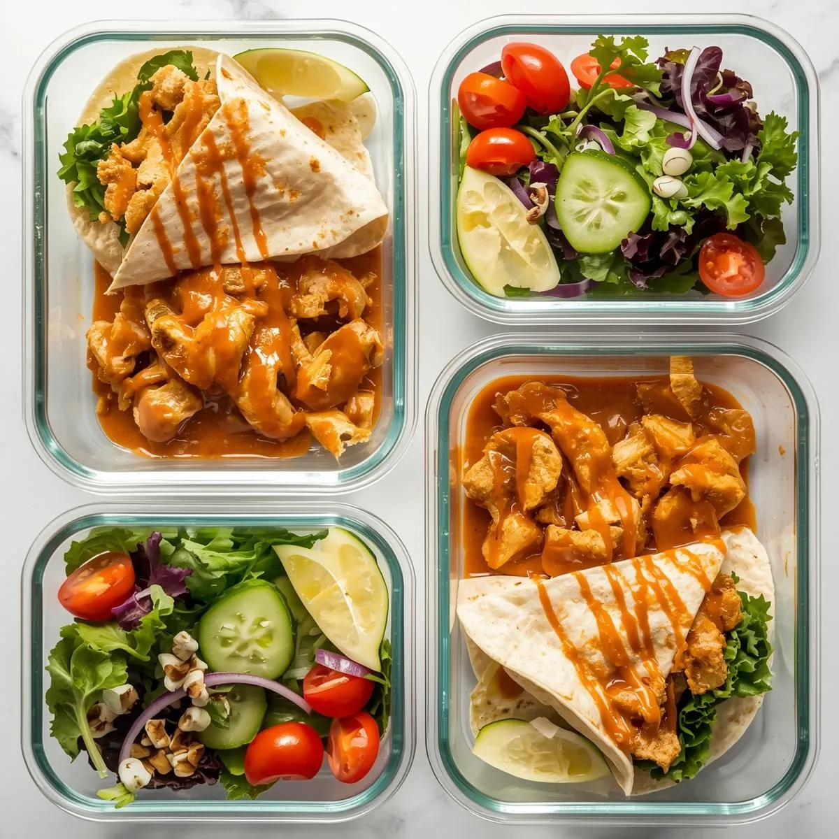 Sweet Chili Chicken Wraps