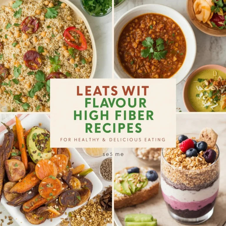 Flavorful High Fiber Recipes for Healthy & Delicious Eating