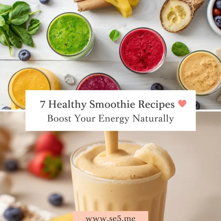 7 Healthy Smoothie Recipes for Energy Boost
