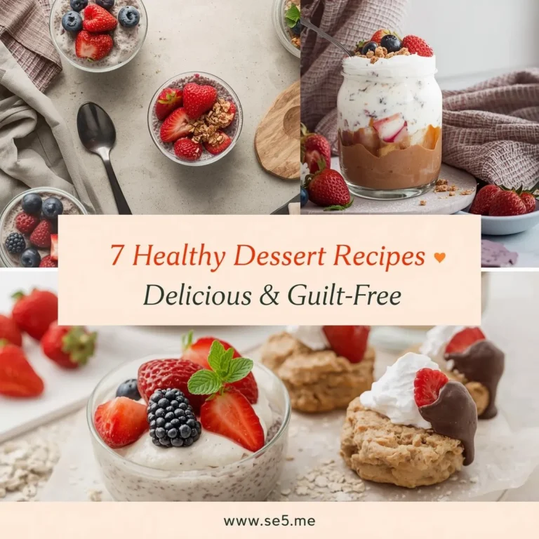 7 Healthy Dessert Recipes That Are Delicious and Guilt-Free