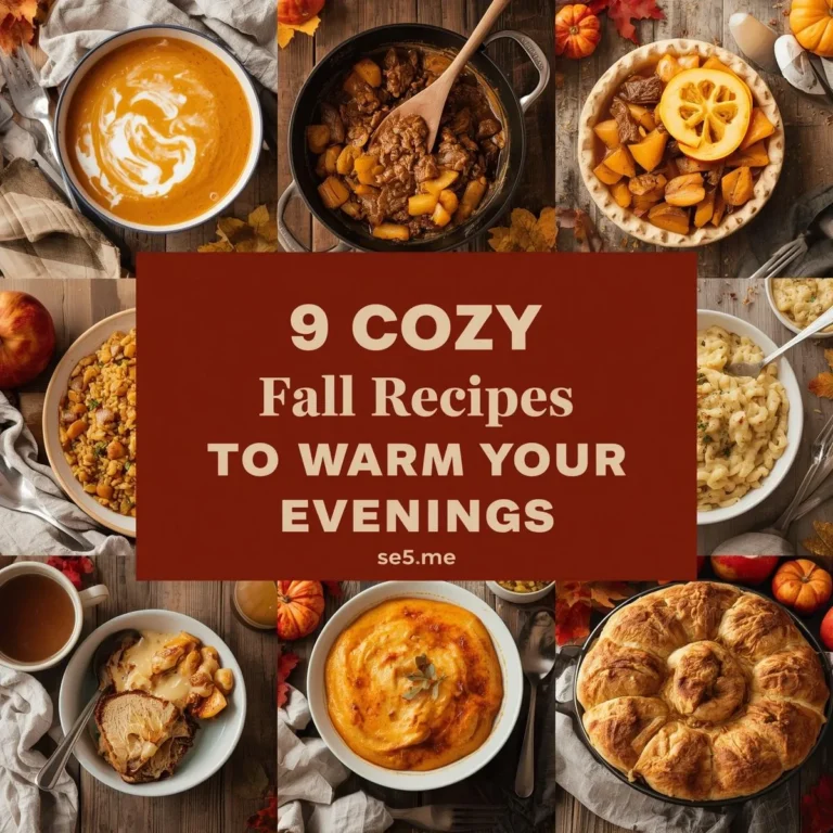 9 Cozy Fall Recipes to Warm Your Evenings