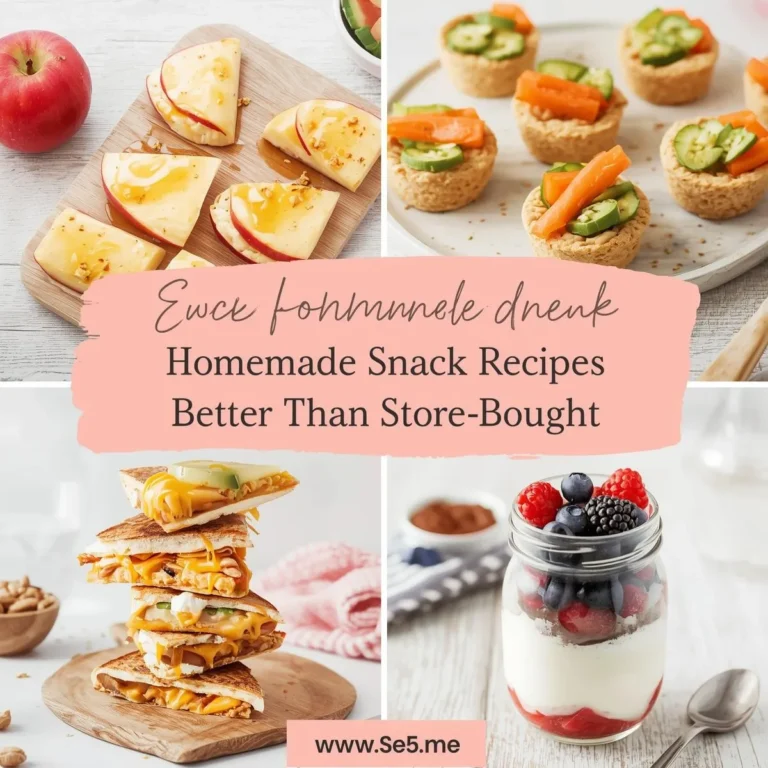 Easy Homemade Snack Recipes Better Than Store-Bought