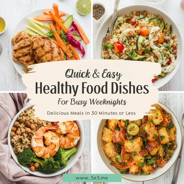 Quick & Easy Healthy Food Dishes for Busy Weeknights