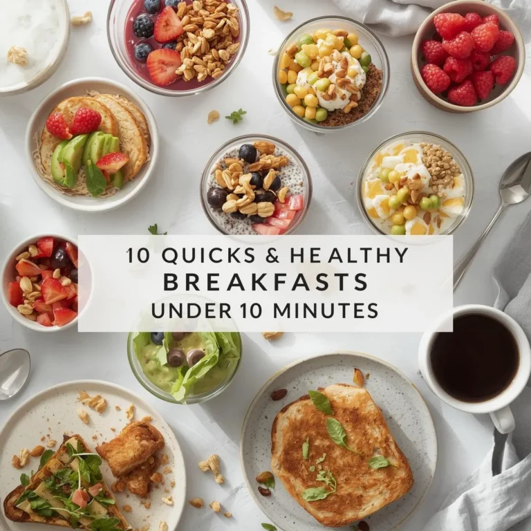 10 Quick & Healthy Breakfasts You Can Make in Under 10 Minutes