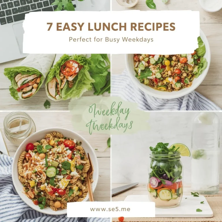 7 Easy Lunch Recipes for Busy Weekdays
