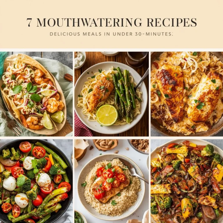 7 Mouthwatering Recipes You Can Make in Under 30 Minutes