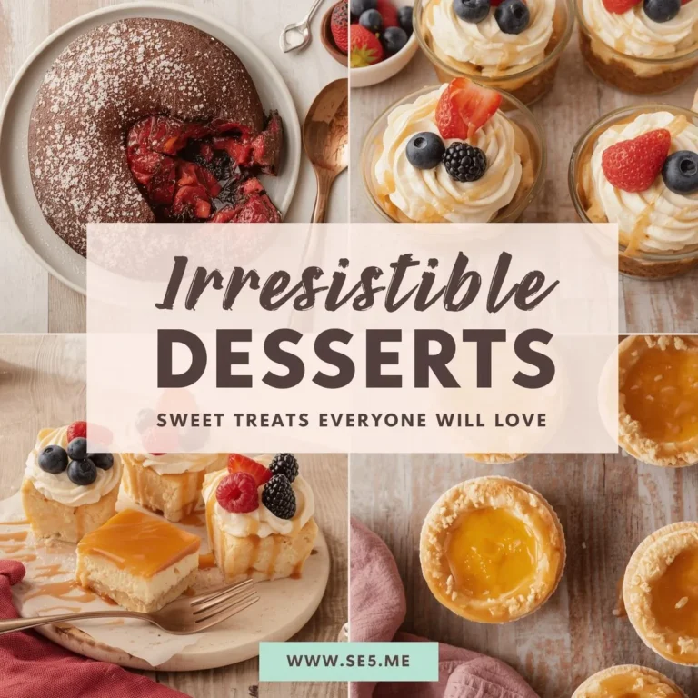Irresistible Desserts That Will Make Everyone Ask for Seconds