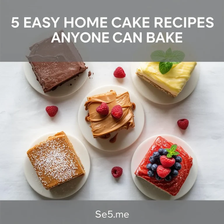 5 Easy Home Cake Recipes Anyone Can Bake