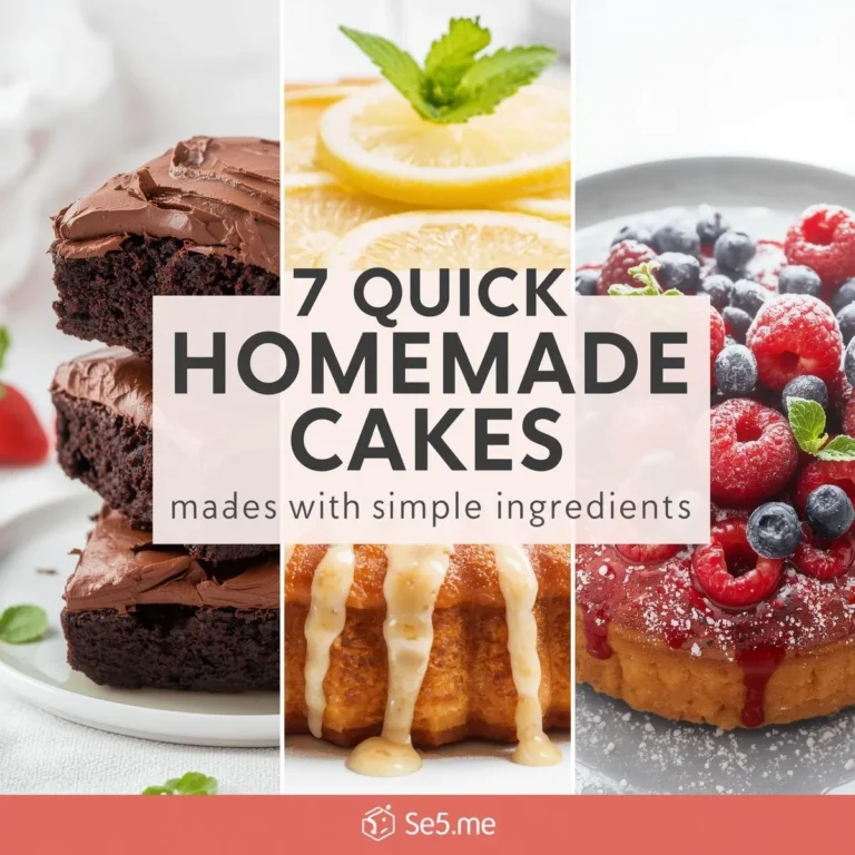 7 Quick Homemade Cakes Made with Simple Ingredients