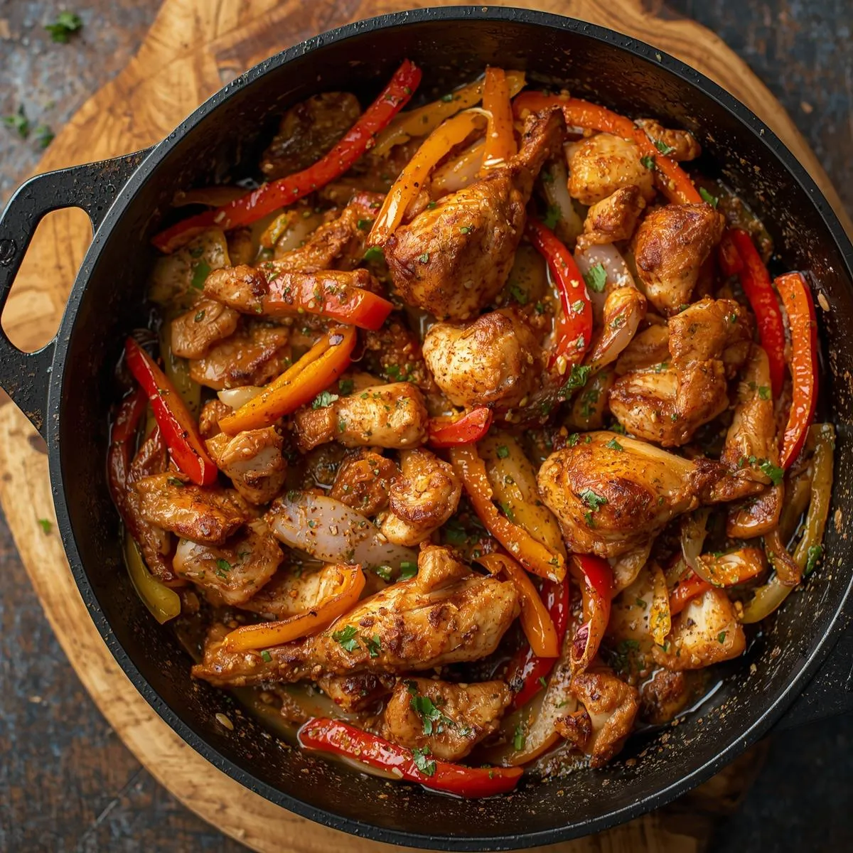 Skillet Chicken Fajitas