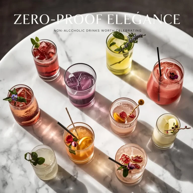 Zero-Proof Elegance: Non-Alcoholic Drinks Worth Celebrating