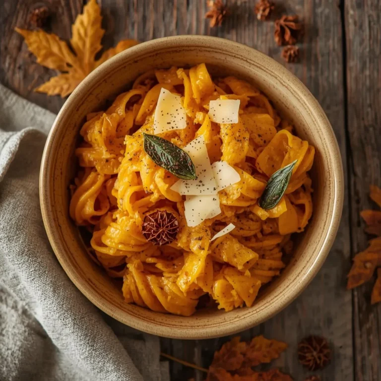 Pumpkin Pasta with Sage