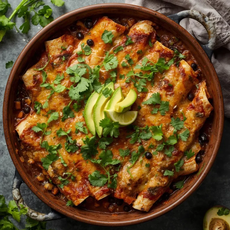 Sweet Potato Black Bean Enchiladas