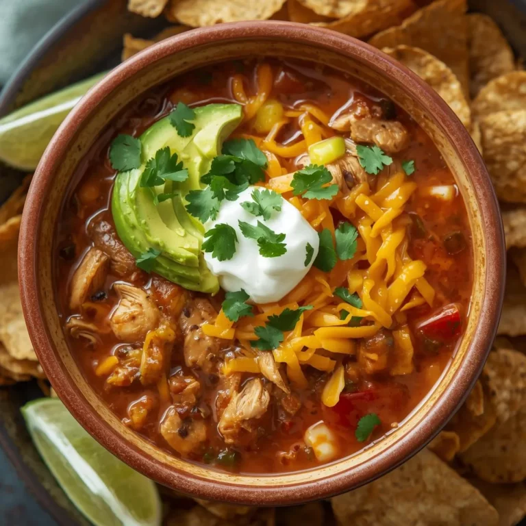 Chicken Taco Soup for Two – Cozy, Flavorful & Easy