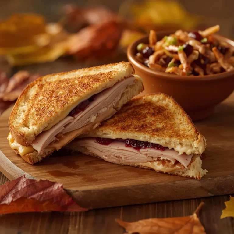Harvest Apple Slaw + Turkey & Cranberry Panini
