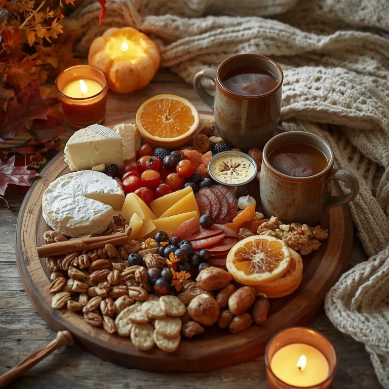 Cozy Charcuterie Board for Two + Warm Spiced Cider