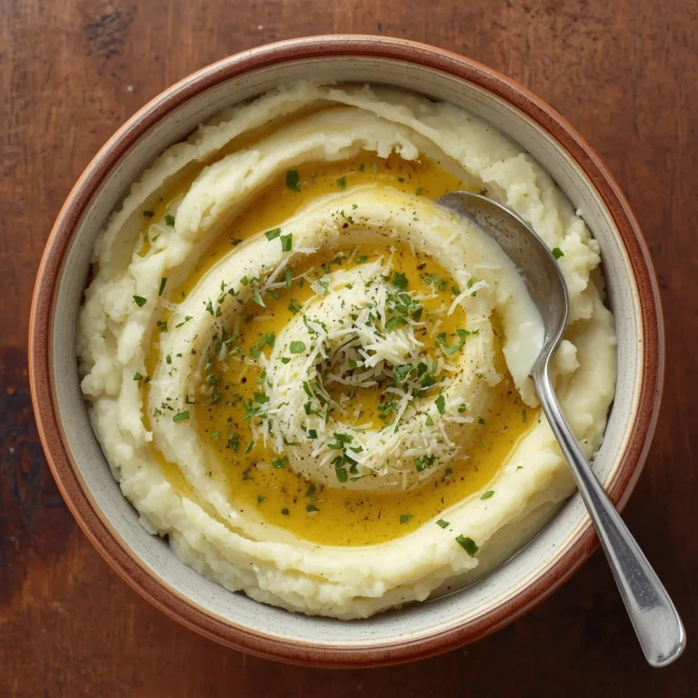 Brown Butter Mashed Potatoes with Parmesan