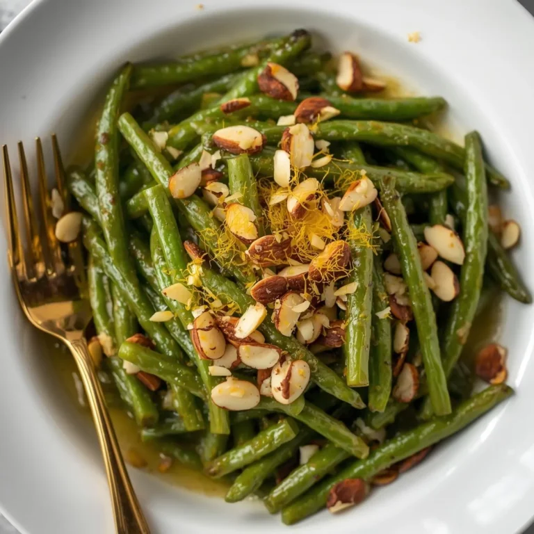 Green Bean Almondine with Lemon Zest