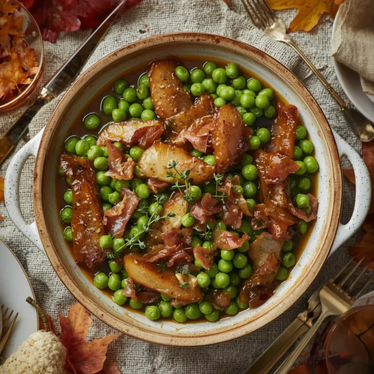 Thanksgiving Peas (with Pear and Pancetta)