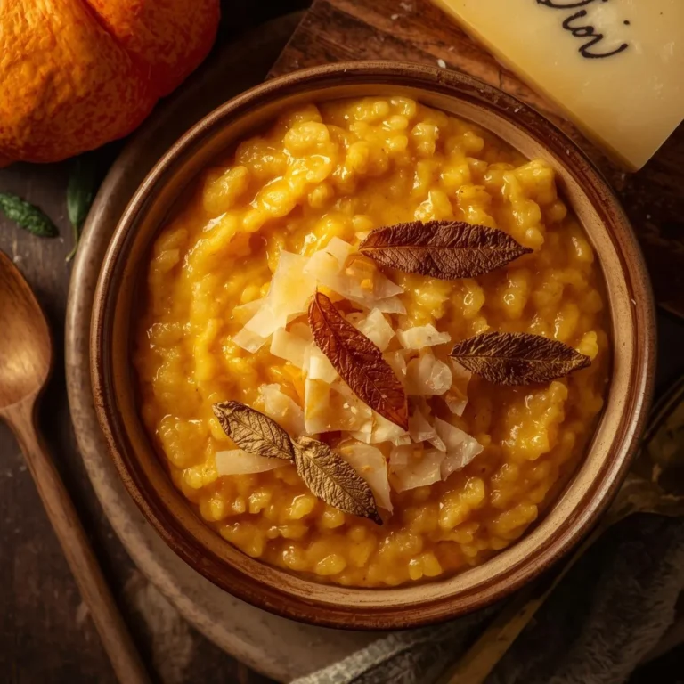 Pumpkin Risotto with Sage & Parmesan