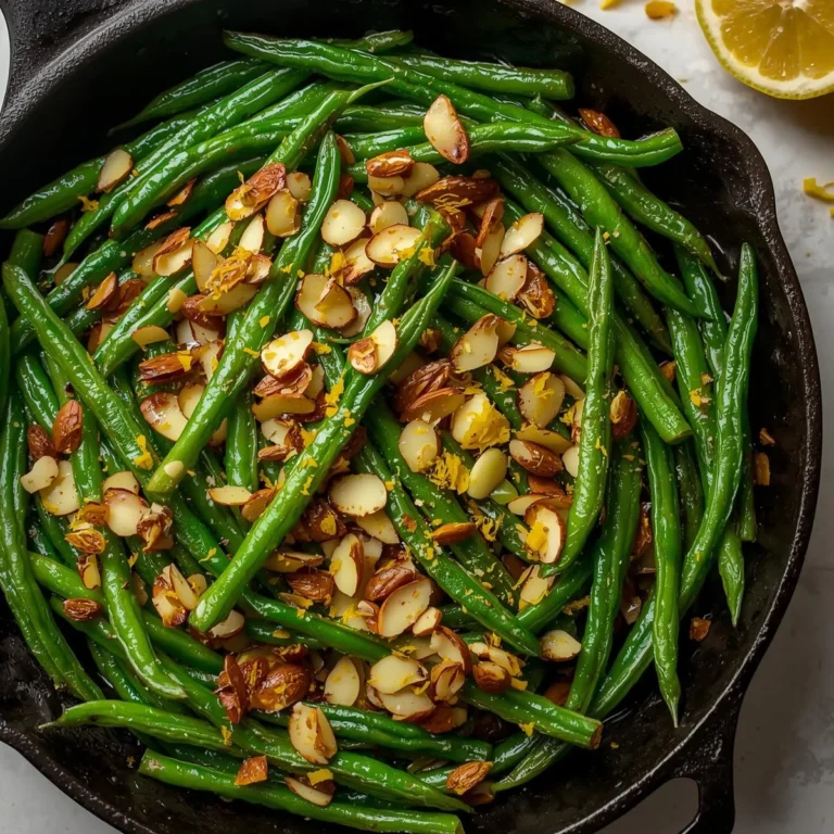 Green Bean Almondine with Lemon Zest