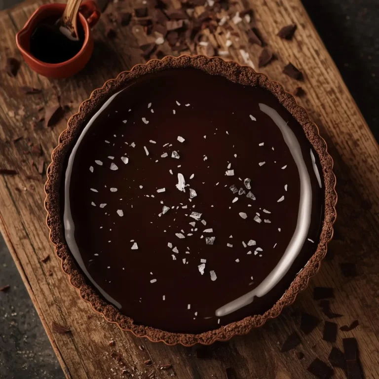 Luxurious Chocolate Espresso Tart with Sea Salt