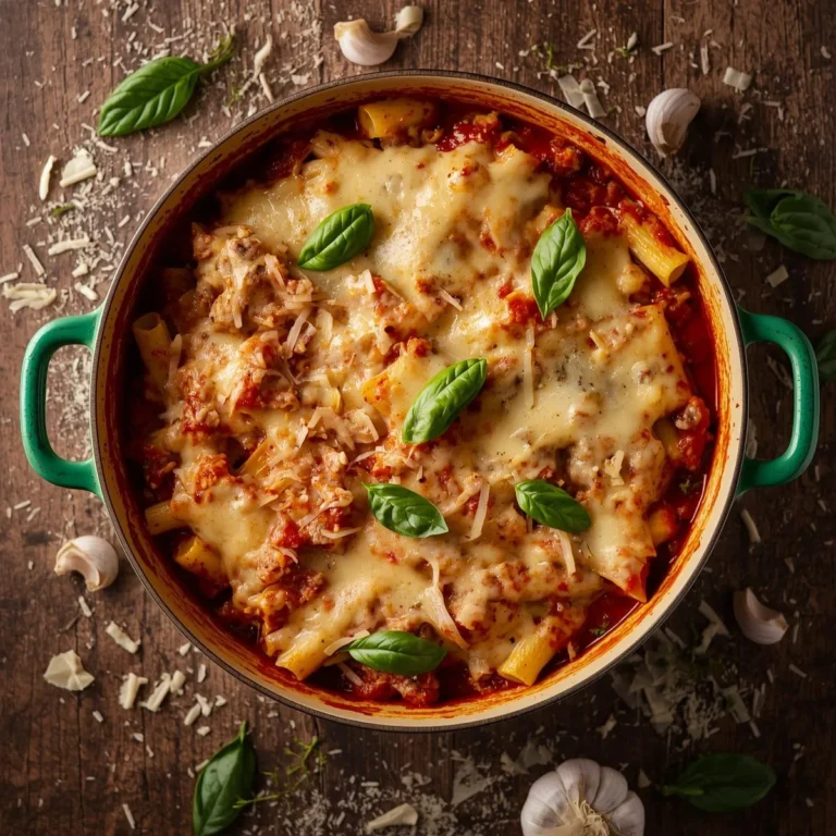 Cheesy Baked Ziti with Italian Sausage