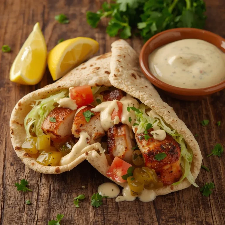 Chicken Shawarma with Garlic Sauce Recipe