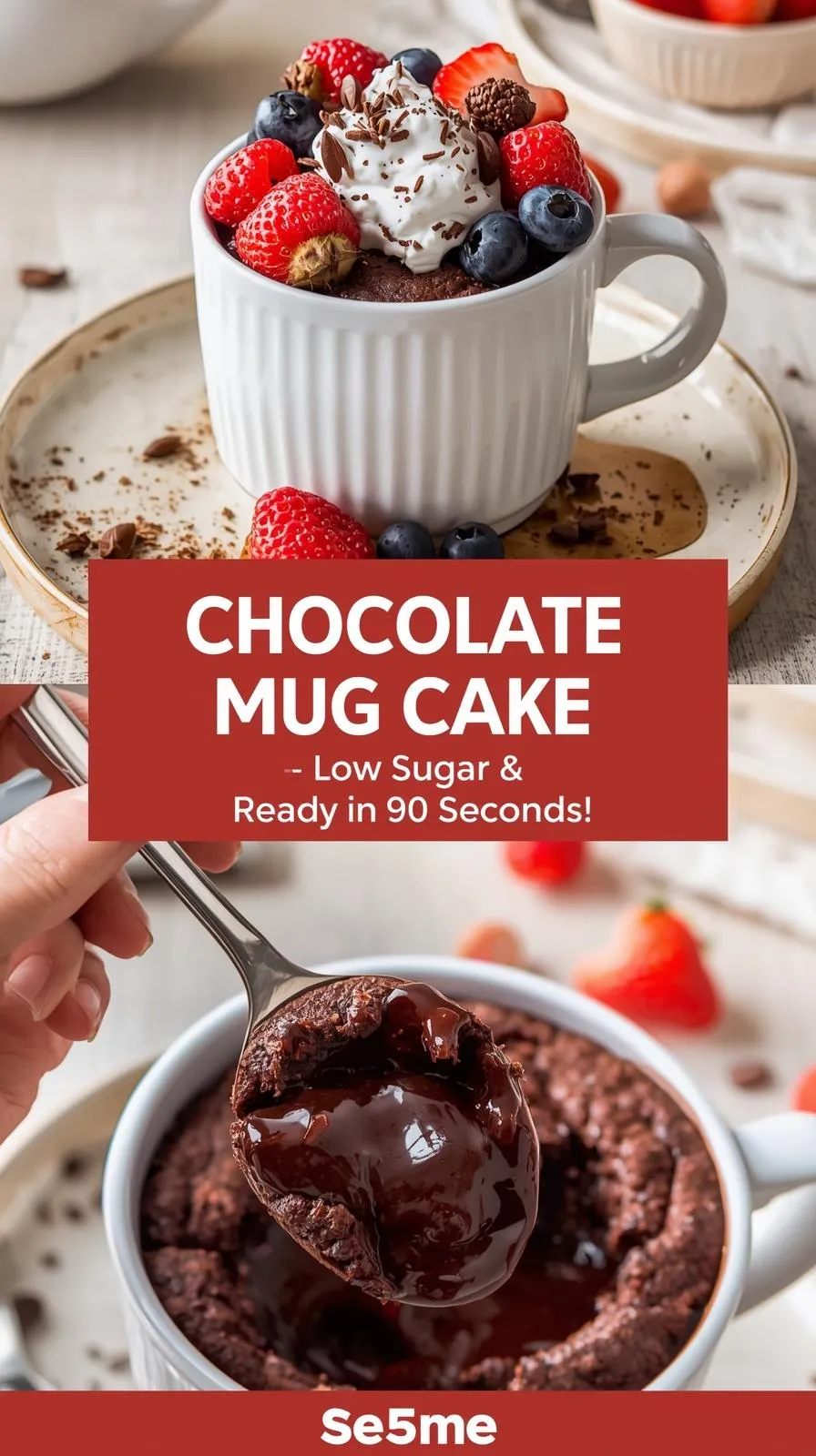 Chocolate Mug Cake (Low-Sugar)