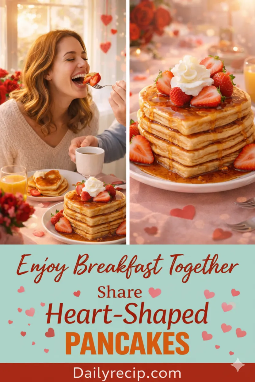Heart-Shaped Pancakes