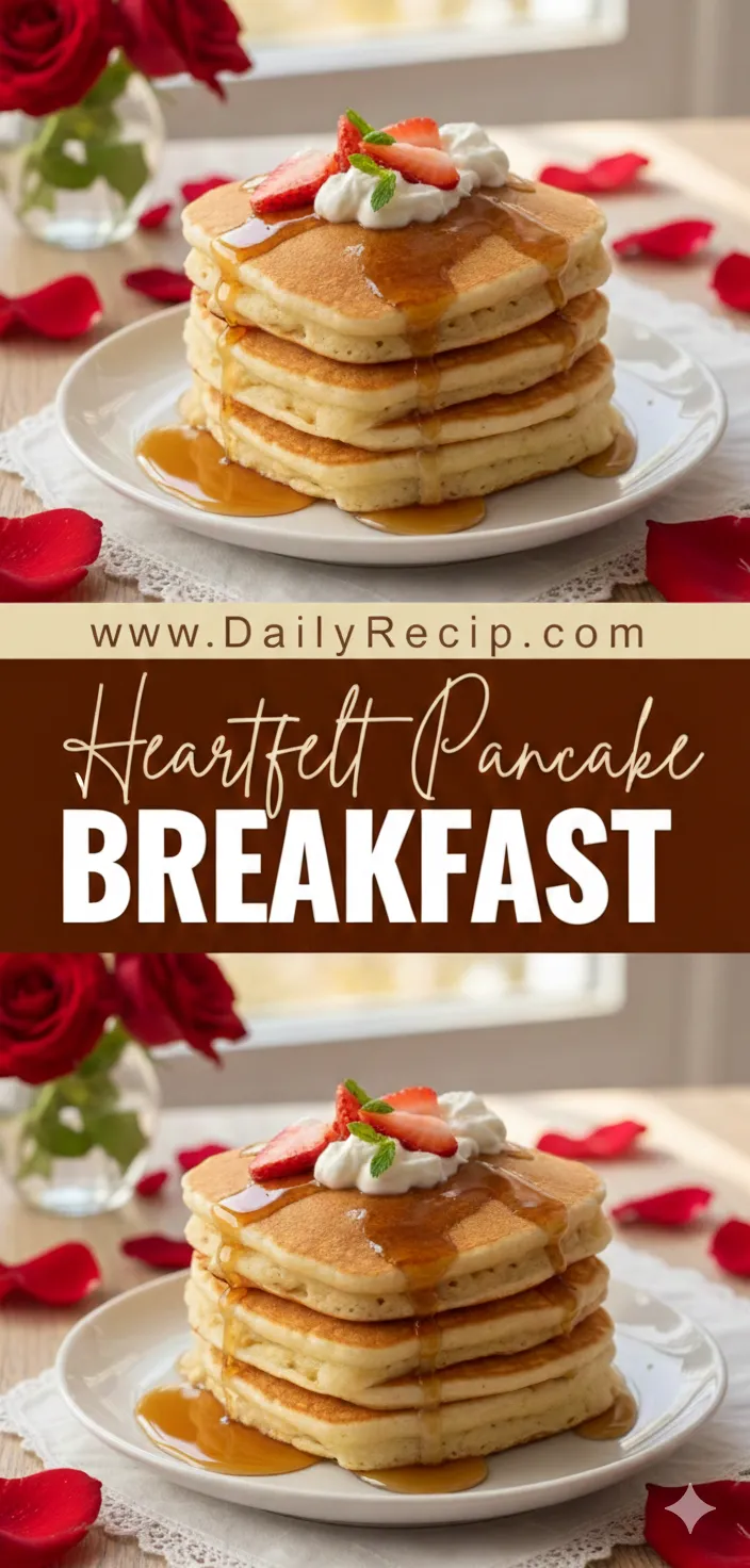 heart-shaped pancakes